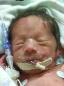 My son, a couple of days after he was born